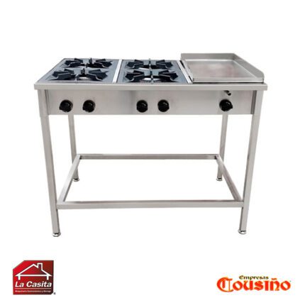 Cocina Anafe 4 Platos Con Churrasquera Certificada Cousiño