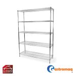 Estante Cromado 151x45x200 cm. Gastromaq