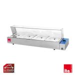 Baño María 4 Depósitos 1/2 Vidrio Recto ITA