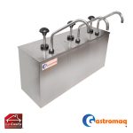 Dispensador Salsa Acero 3 Depósitos 3 Lts. Gastromaq
