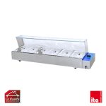 Baño María 6 Depósitos 1/2 Vidrio Recto ITA