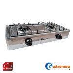 Cocina 2 Platos Acero A Gas Gastromaq