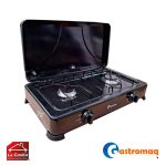 Cocina 2 Platos Acero Con Tapa Gastromaq