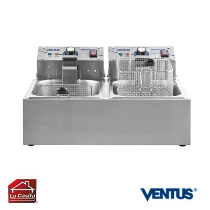 Freidora Eléctrica 2 Depósitos Ventus