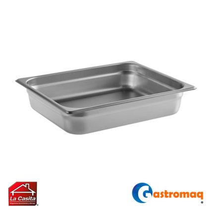 Depósito Gastronómico Acero GN 1/2x6.5  26.5x32.5x6.5 cm. Gastromaq