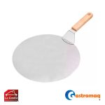 Espátula Acero Redonda 25 cm. Mando Madera Gastromaq