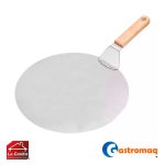 Espátula Acero Redonda 30 cm. Mango Madera Gastromaq
