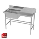 Lavafondos 1 Recipiente Secador Derecho 120x60 cm. CVC