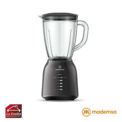 Licuadora 1.5 lts. Vaso Vidrio 6 Velocidades Mademsa