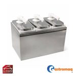 Dispensador Salsa Acero 3 Depósitos 6 lts. Toppo Gastromaq