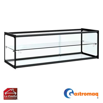 Vitrina Exhibición Neutra 71L / 2 Niveles 92x35x31cm. Gastromaq