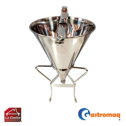Embudo Dosificador Acero Inoxidable 1.9 Lts. Gastromaq