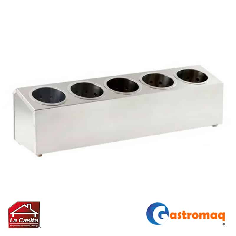 Soporte-Organizador-Para-Cubiertos-5-Depósitos-Acero-Inoxidable-Gastromaq-1