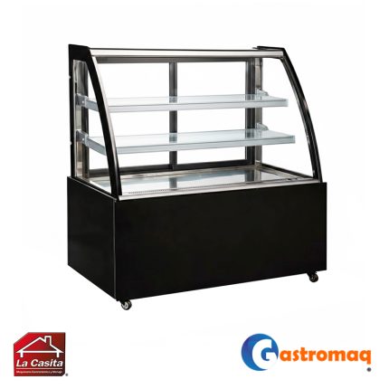 Vitrina Pastelera 3 Niveles Curva 1.2 mts. Gastromaq
