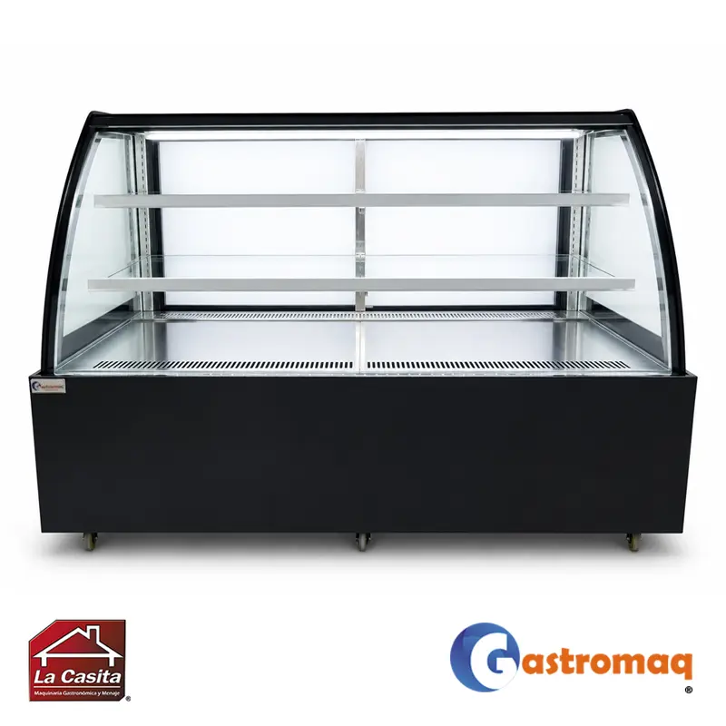 Vitrina-Pastelera-3-Niveles-Curva-1.5-mts.-Gastromaq Vitrina Pastelera 3 Niveles Curva 1.5 mts. Gastromaq
