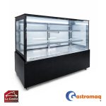 Vitrina Pastelera 3 Niveles Negra 1.5 mts. Cuadrada Gastromaq - Imagen 2