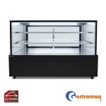 Vitrina Pastelera 3 Niveles Negra 1.8 mts. Cuadrada Gastromaq