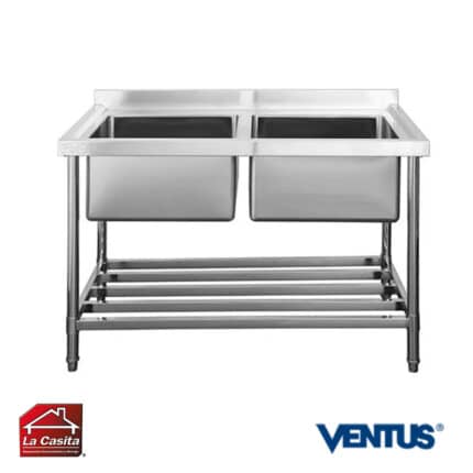 Lavafondos 2 Recipientes 50x40x30 cm. Ventus