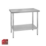 Mesón De Trabajo 90x60 cm. Centro Full Acero Inoxidable CVC