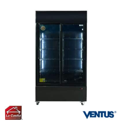 Visicooler Industrial 2 puertas 1000 lts. Negro Ventus