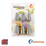 Boquillas 6 Piezas Para Repostería Gastromaq