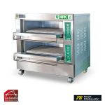 Horno De Piso U HPK-2/D 40x60 Eléctrico 380V 2 Cámaras Pareti Kitchenette