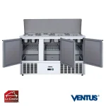 Mesón Saladette 3 Puertas Refrigerado 14 Depósitos Benefit Ventus - Imagen 3