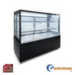 Vitrina Pastelera 3 Niveles Negra 1.2 mts. Cuadrada Gastromaq - Imagen 2