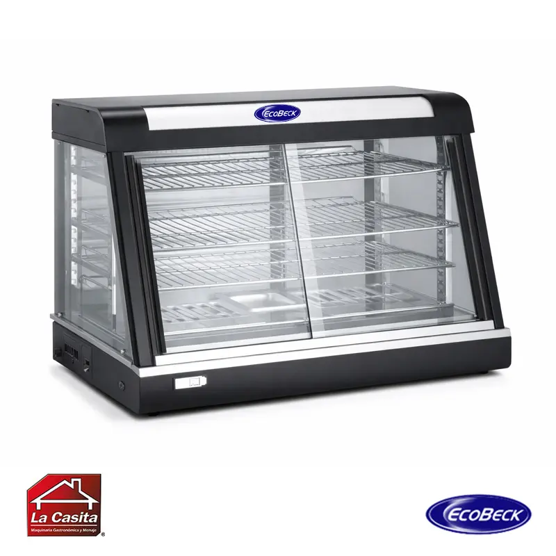 Vitrina-Templada-90-cm.-Acero-Vidrio-Ecobeck Vitrina Templada 90 cm. Acero Vidrio Ecobeck - Imagen 1