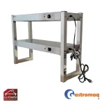 Repisa Calefactora Infrarroja 90 cm 2 Niveles Gastromaq - Imagen 2